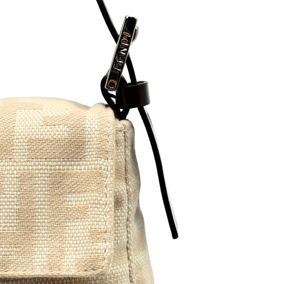 Fendi Vintage Cream Zucca Baguette - Picture 5 of 9